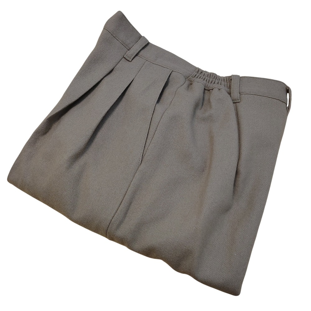 Vintage Sag Harbor Women's Pants Size 12 Wool Blend Pleated Elastic Waist Career